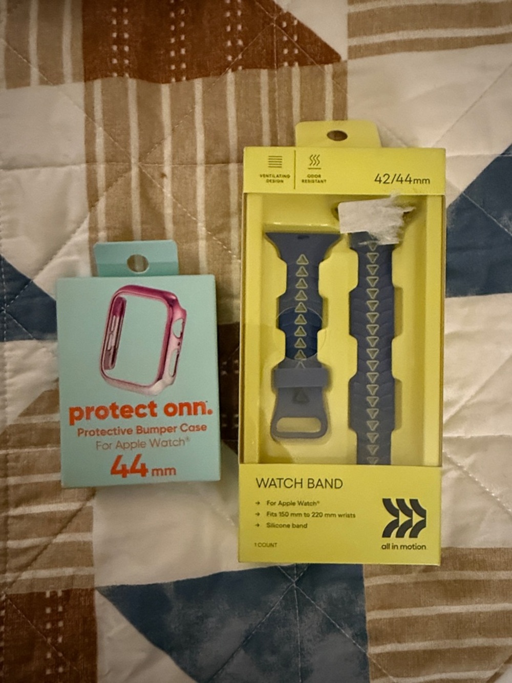 all in motion Blue Silicone Watch Band for 42/44mm Apple Watch